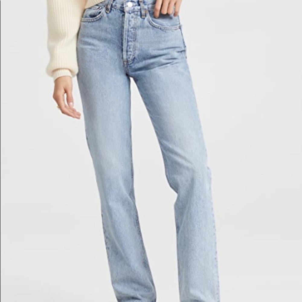 AGOLDE LANA JEAN MID RISE VINTAG STRAIGHT